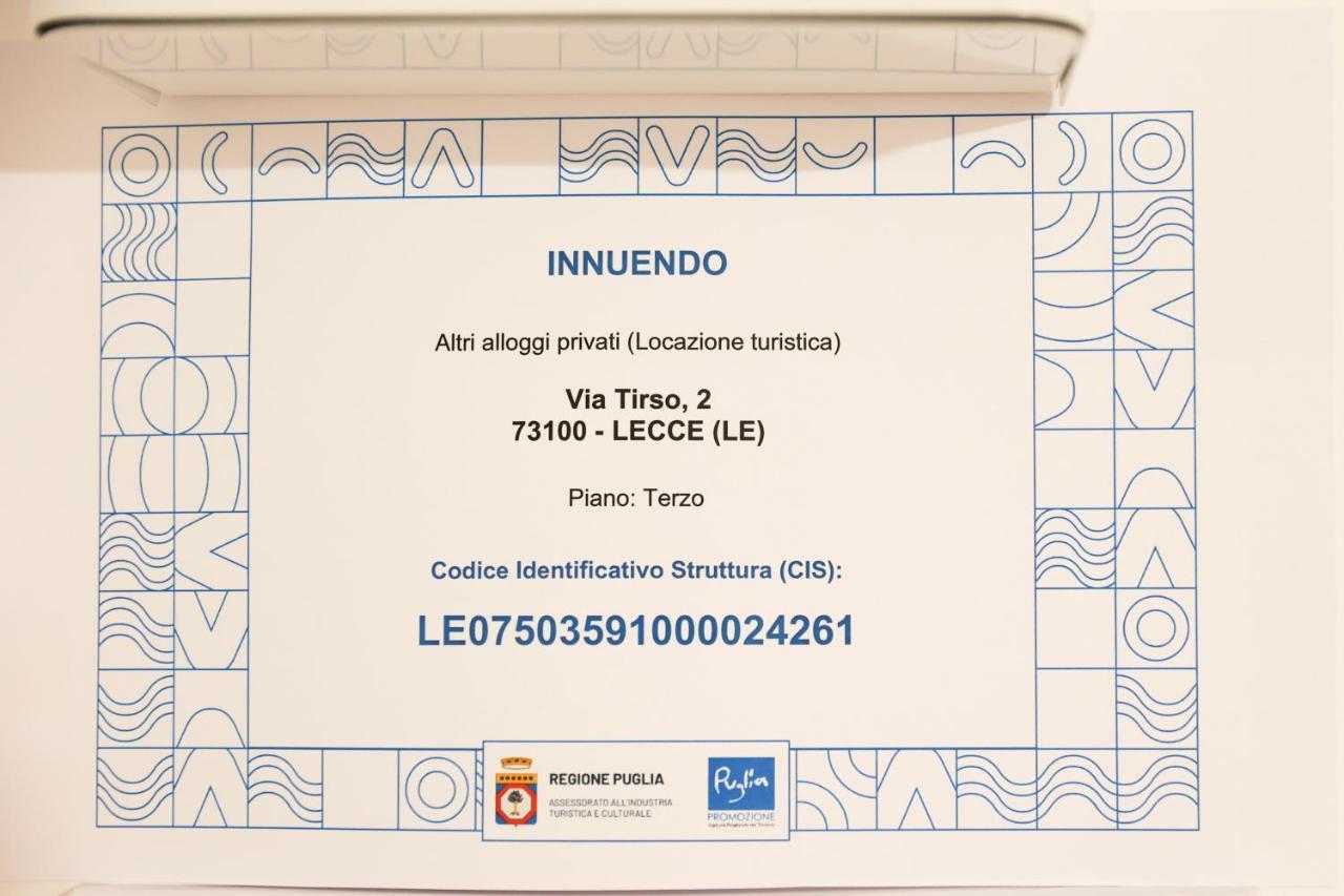 Innuendo La Terrazza House レッチェ エクステリア 写真